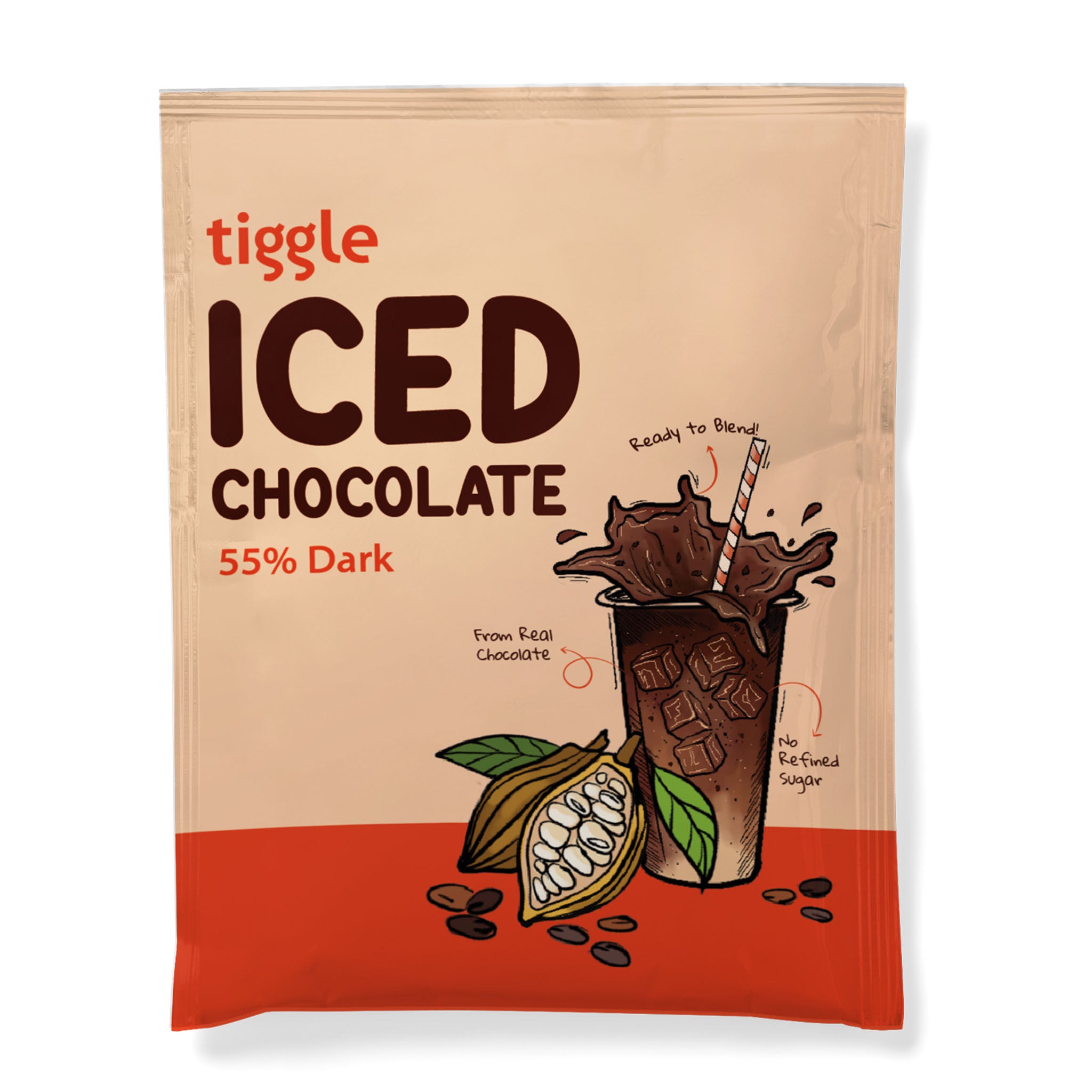 55% Dark Iced Chocolate Mix Sachet – The Style Salad