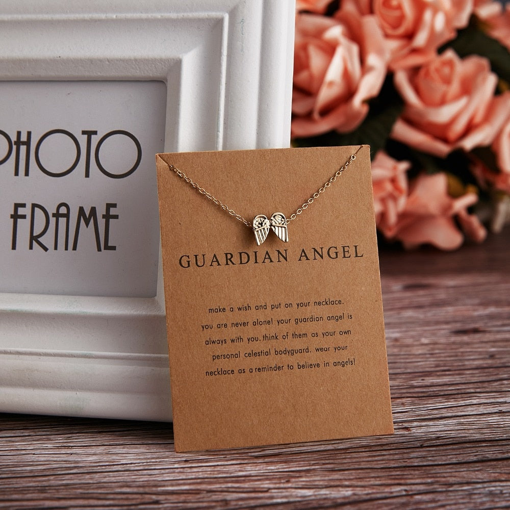 Personalised Guardian Angel Necklace