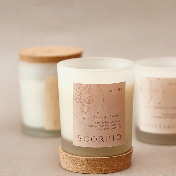 Zodiac Frosted Candles