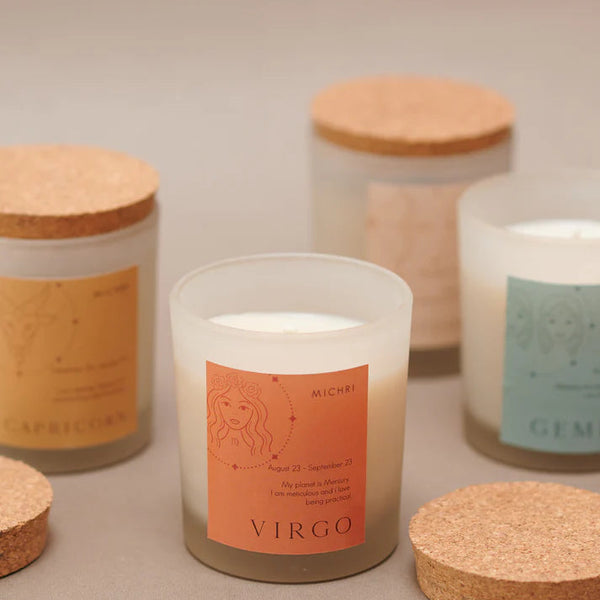 Zodiac Frosted Candles