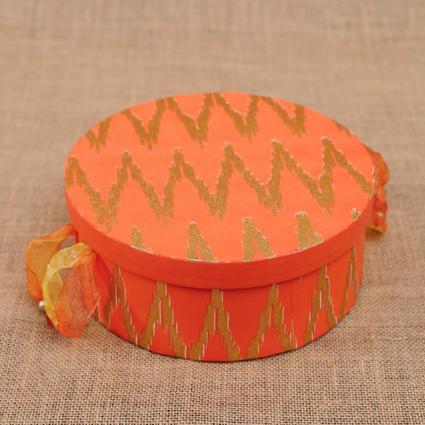 Ikat Round Gift Box 