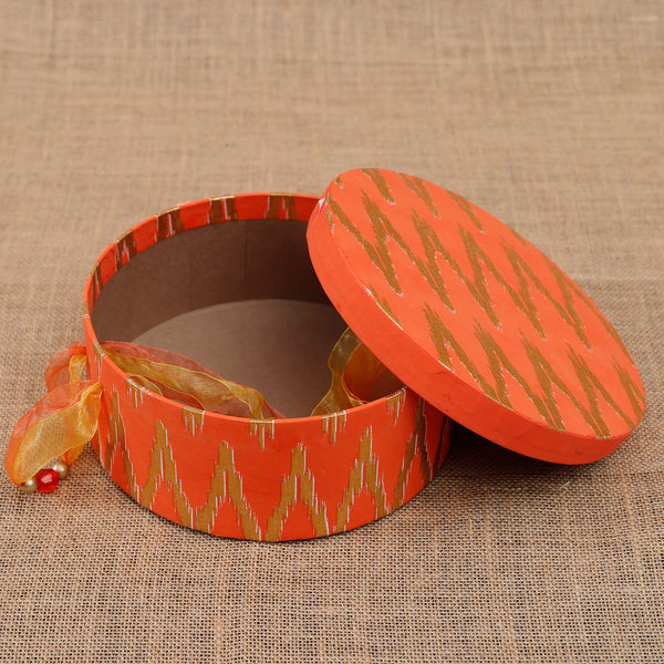 Ikat Round Gift Box 