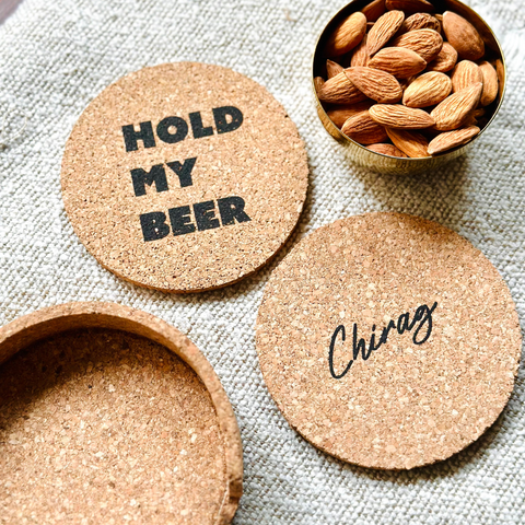 Shop Personalized Cork Coasters