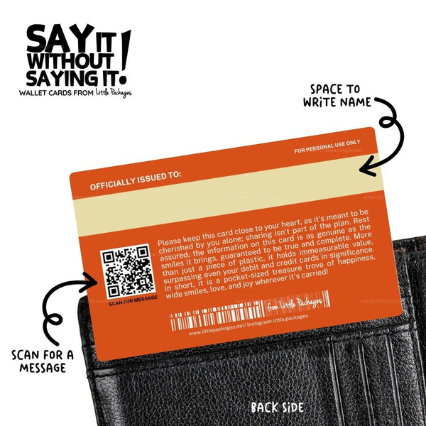 Say It Without Saying It Wallet Cards