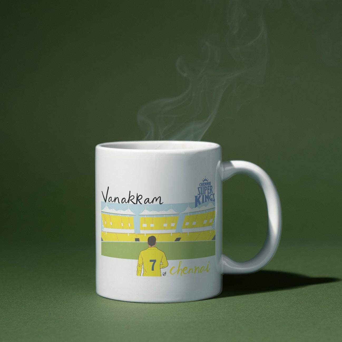 Vanakkam Chennai CSK Mug 