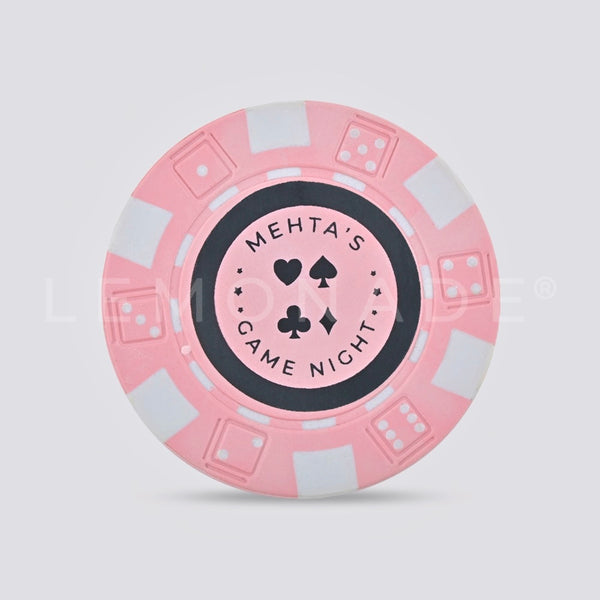 Poker Chips Only: Assorted Colours Personalized