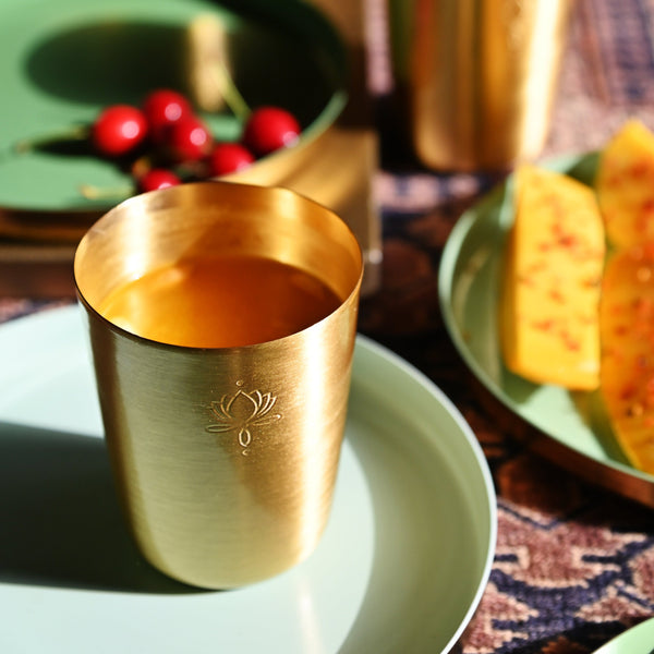 Brass Tumblers-Set of 2