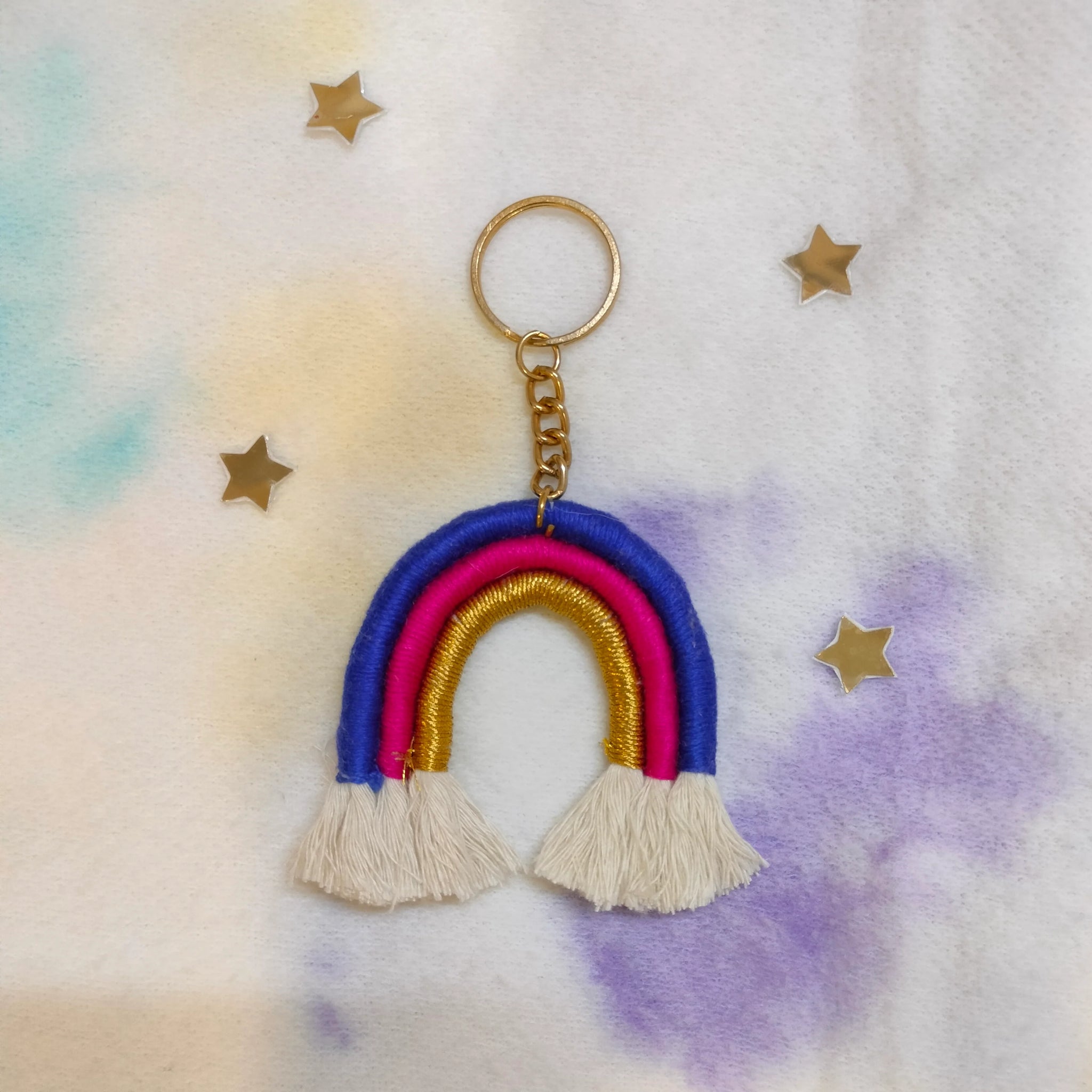 Rainbow Macrame Keychains at Rs 60, Key Chains in Khambhat