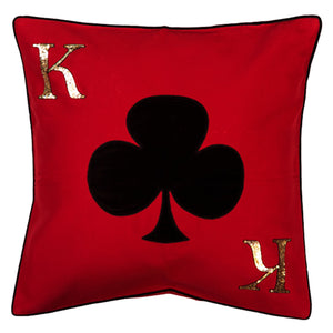 King of Clubs Cushion Cover