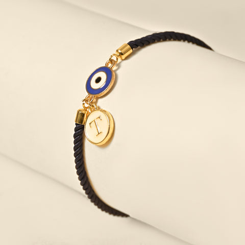 Personalised Evil Eye Rakhi With Charms - The Style Salad