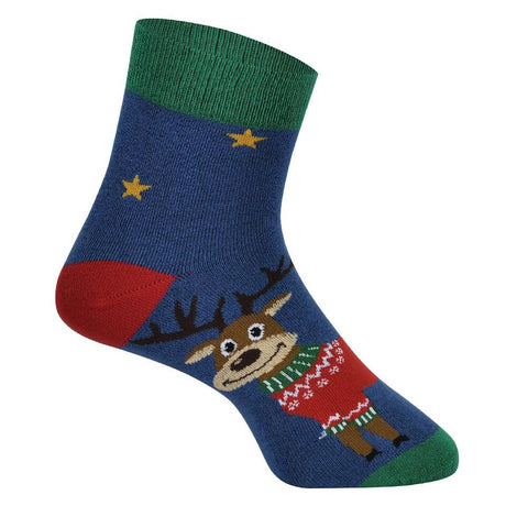 Reindeer Christmas Socks