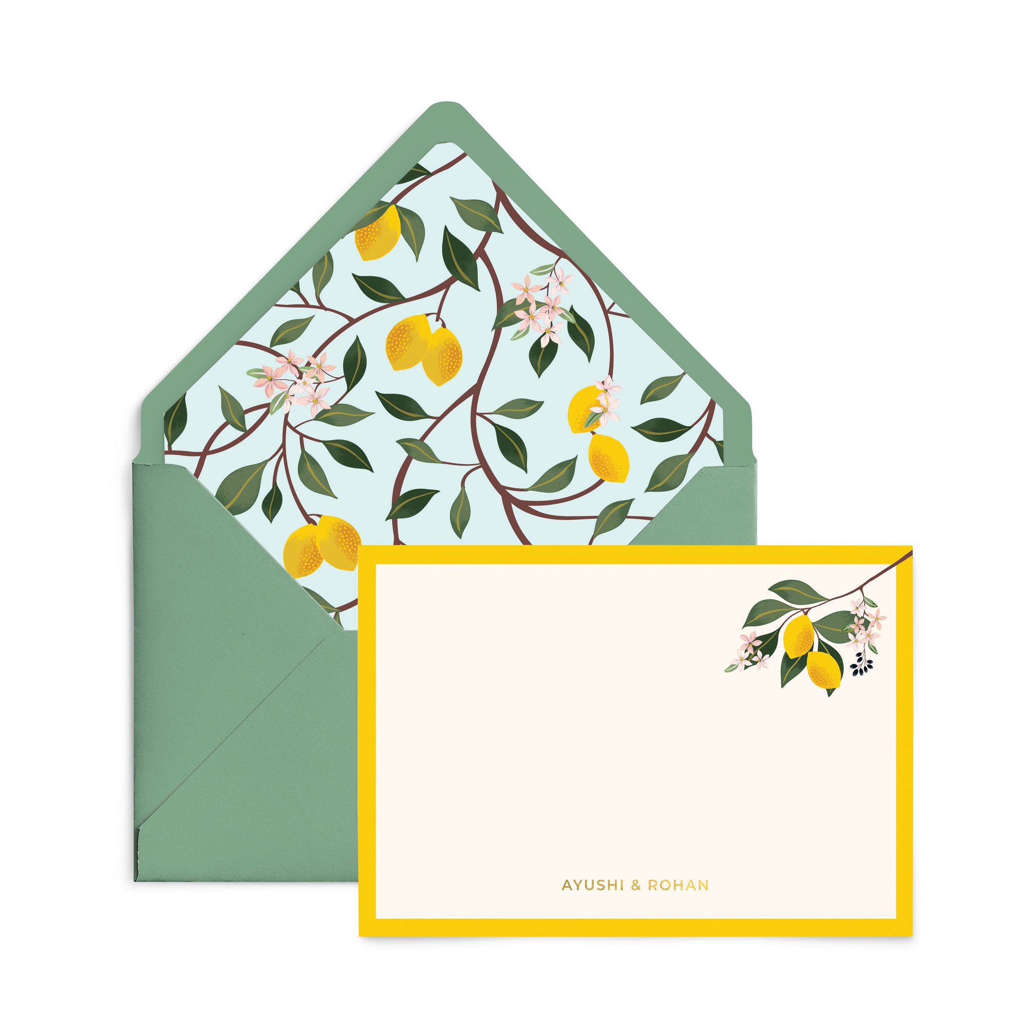 Tropical Notecards Set Personalised