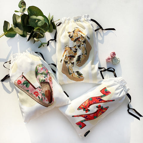 Floral Splash Womens Shoe Bags