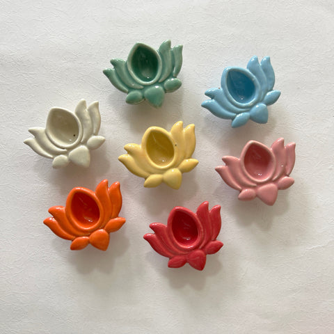 Lotus Ceramic Diyas