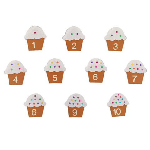 Cup Cake 1- 10 Matching Game