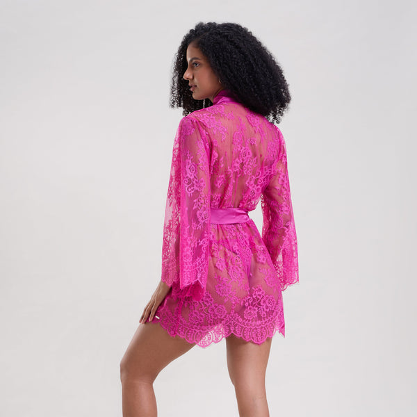 Buy Purple Lace Robe Thoong Online